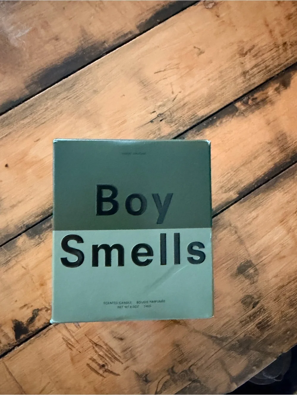 Boy smells never used